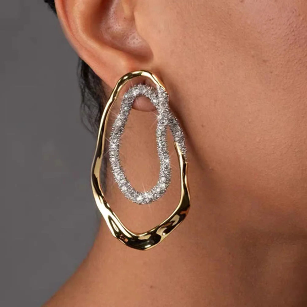 Lou Geometric Drop Earrings