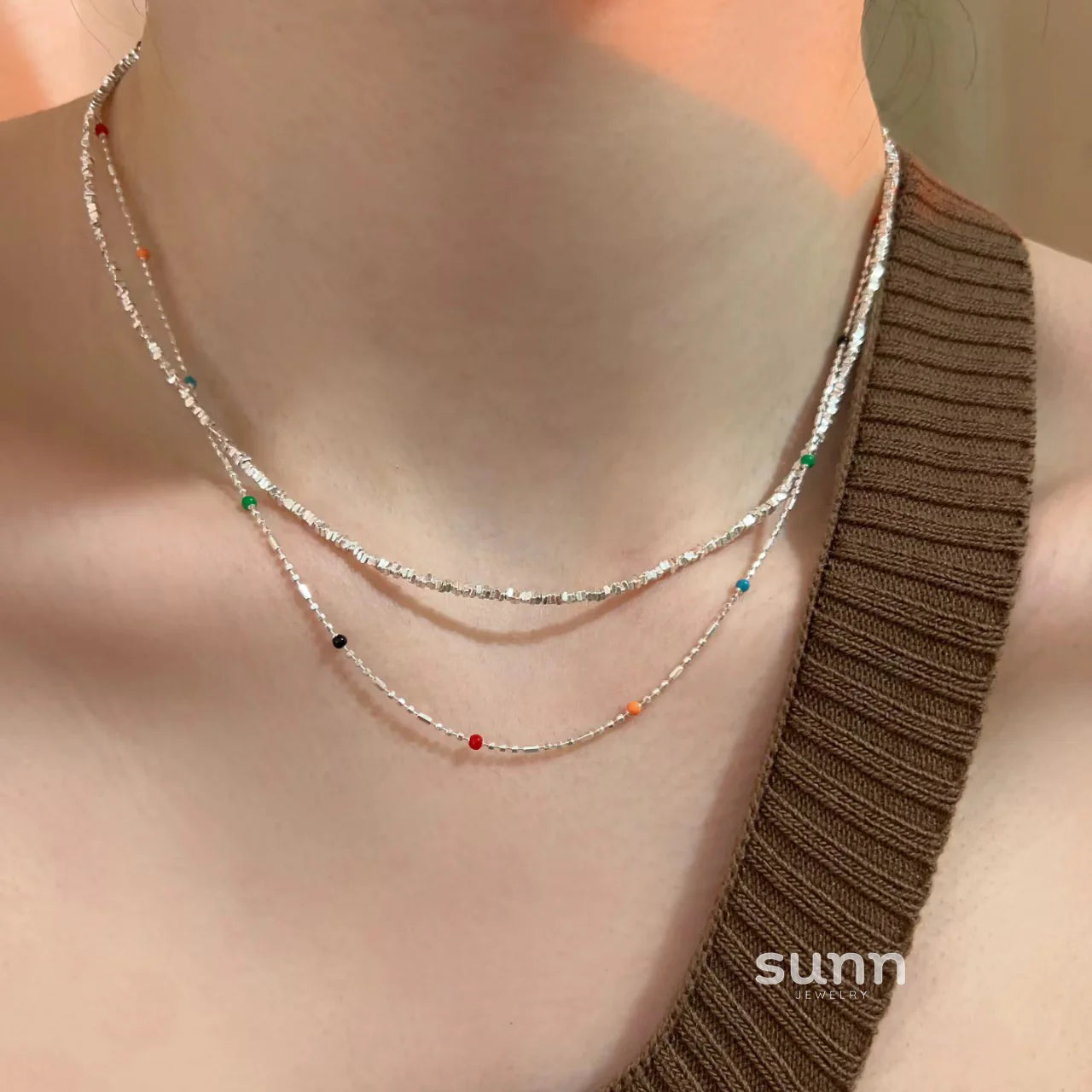 Lou Minimalist Bead Necklace