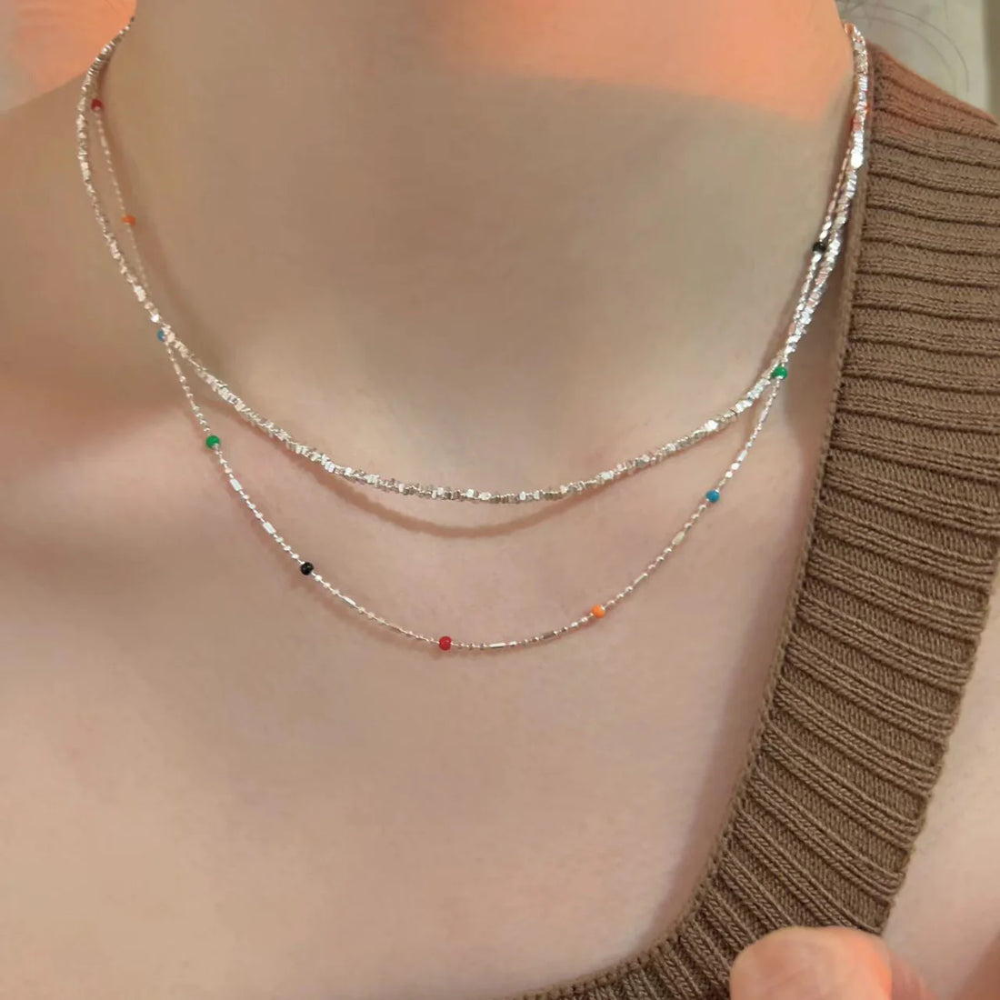 Lou Minimalist Bead Necklace
