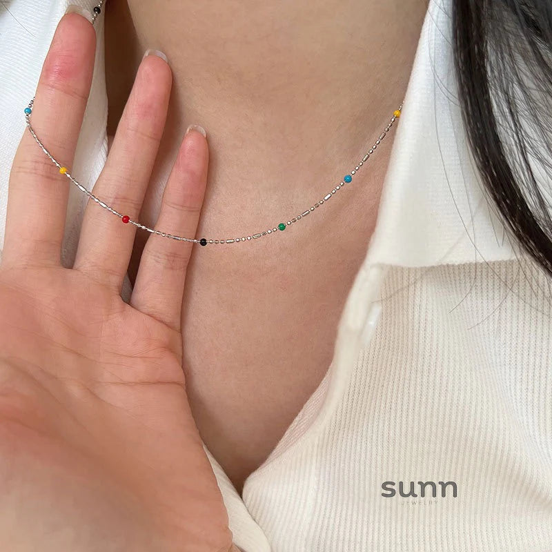 Lou Minimalist Bead Necklace