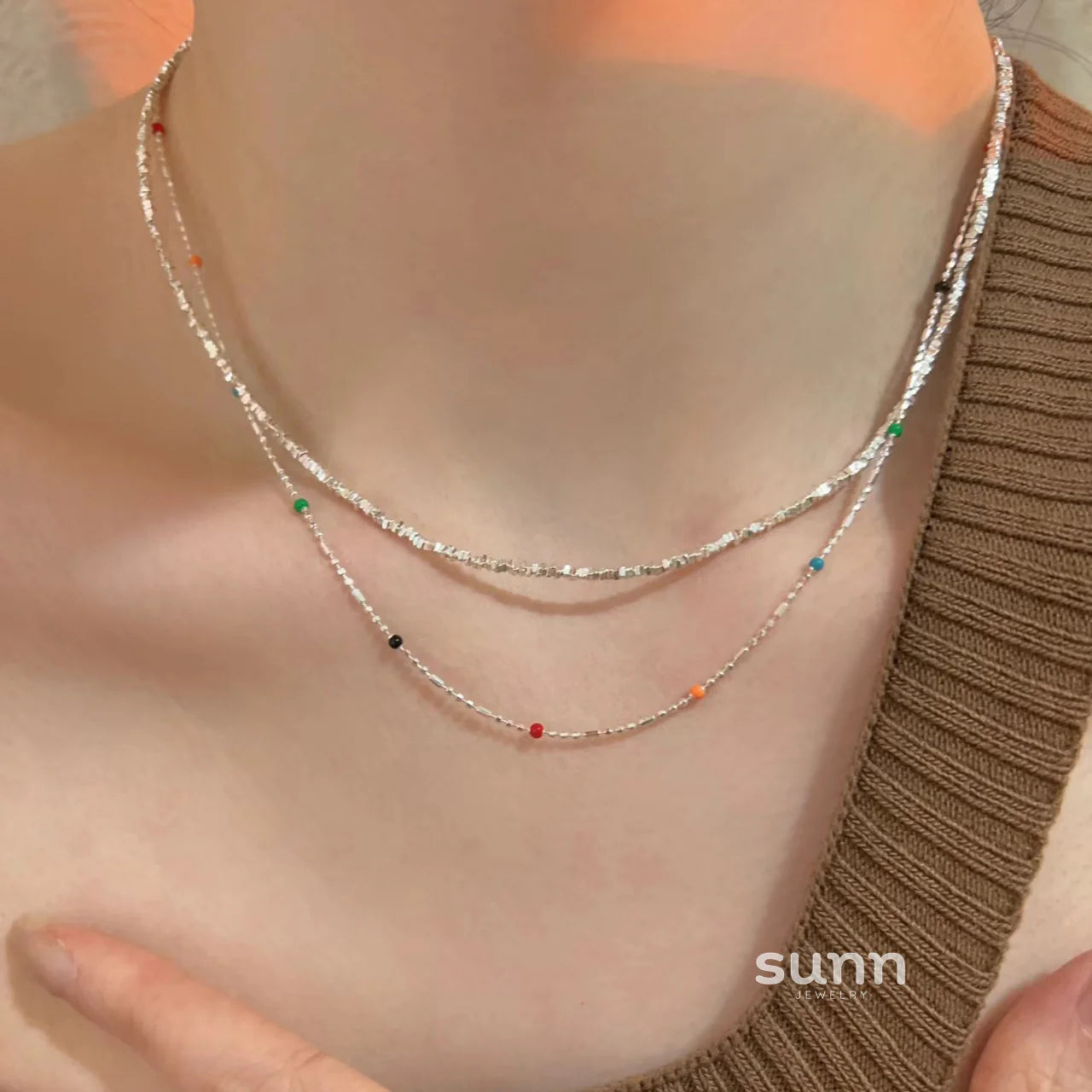 Lou Minimalist Bead Necklace