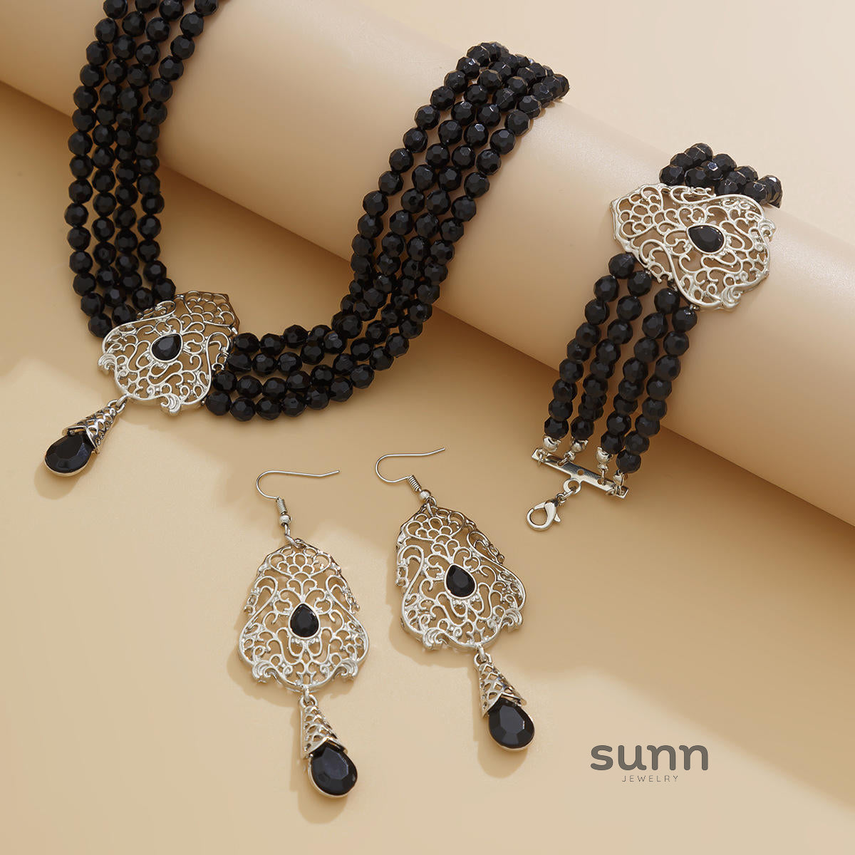 Lou Pearl Floral Collar Necklace [HEGPQDQN]