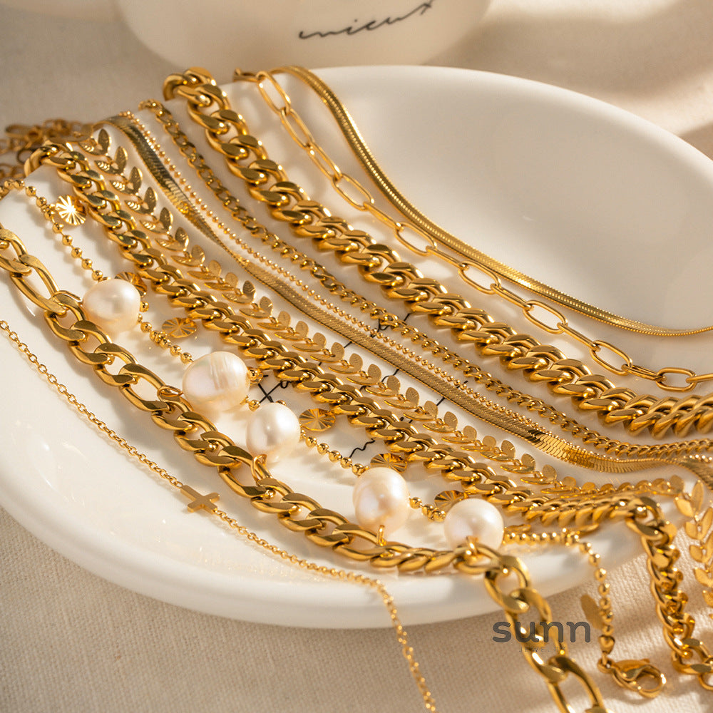 Lourdes Gold Cross Anklet [QHHT4CEF]