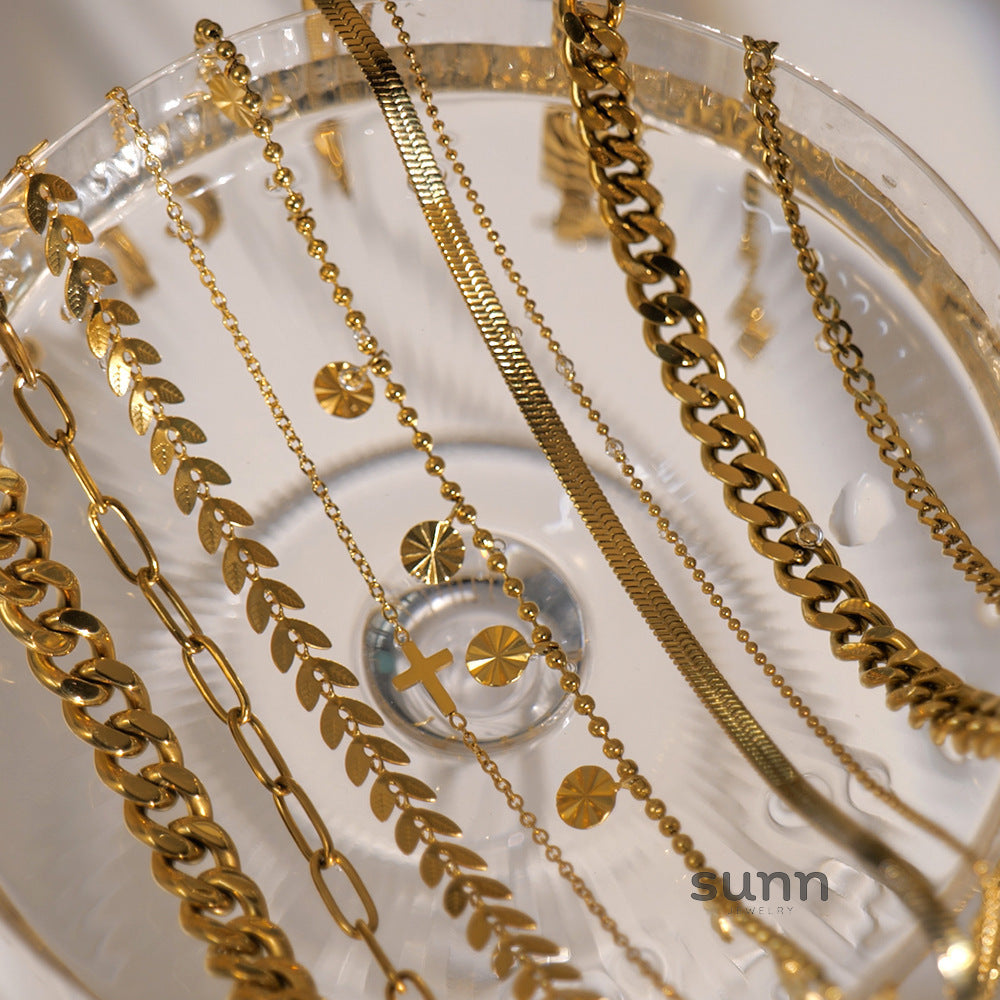 Lourdes Gold Cross Anklet [WTZHRKBO]
