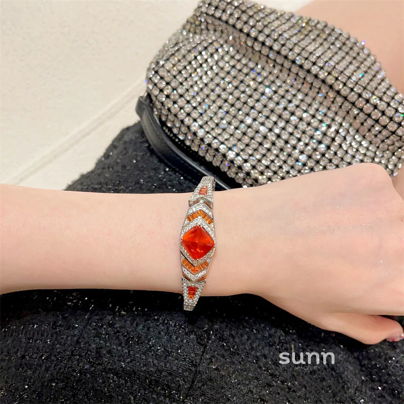 Lourdes Statement Zircon Bracelet