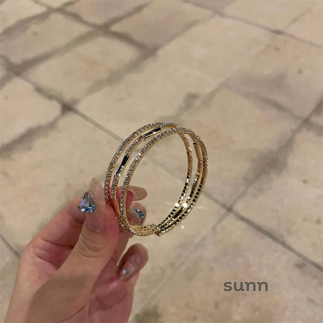 Lowen Layered Gold Zircon Bracelet