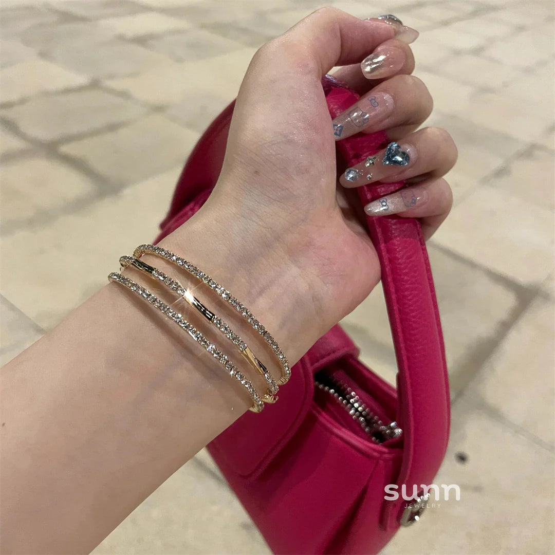 Lowen Layered Gold Zircon Bracelet