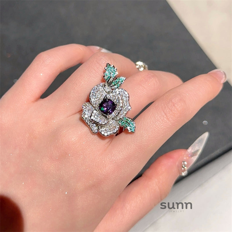 Loyal Iris Bloom Jewelry Set [WMJFHBZN]