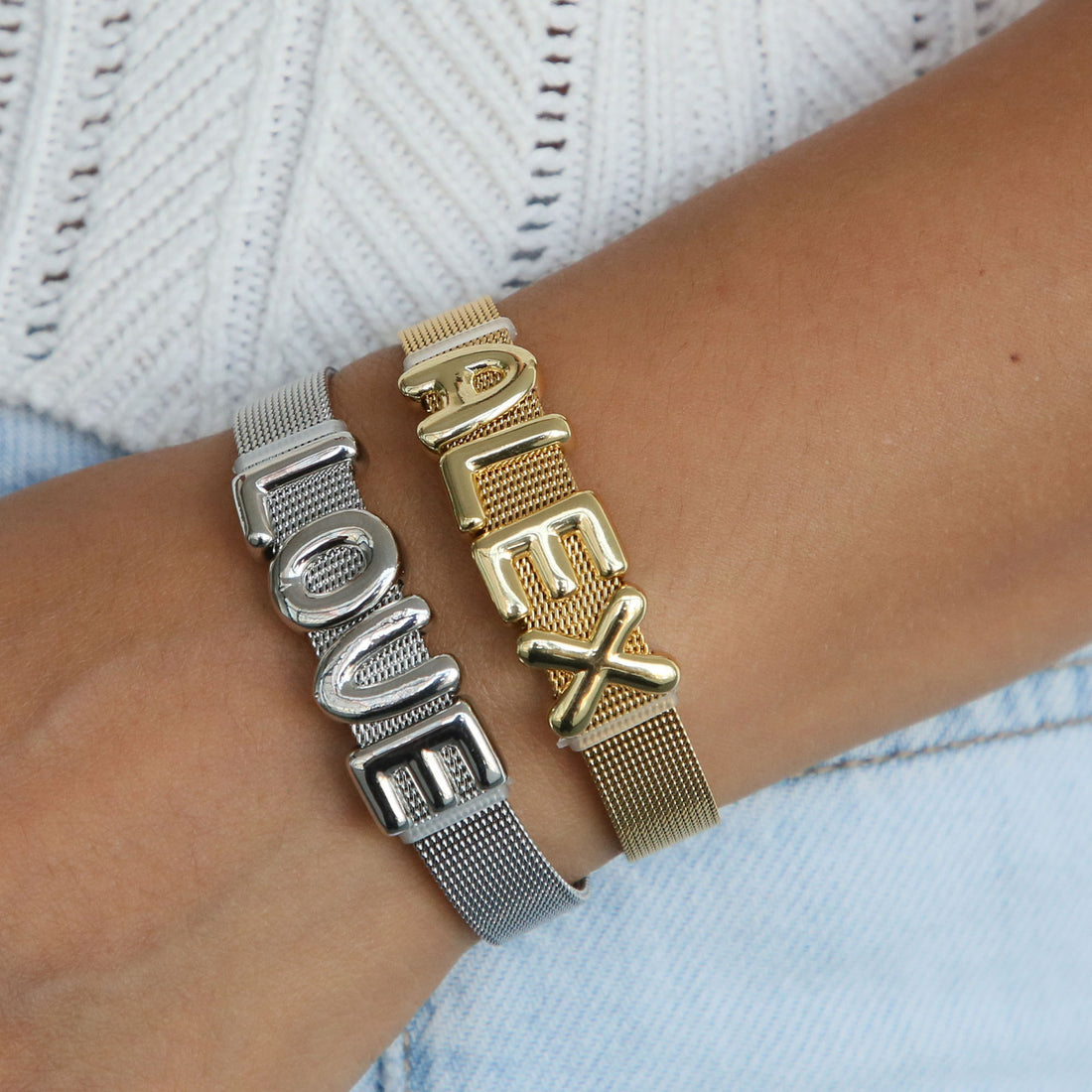 Loyal Puffy Letter Bracelet [AXRC6OQP]