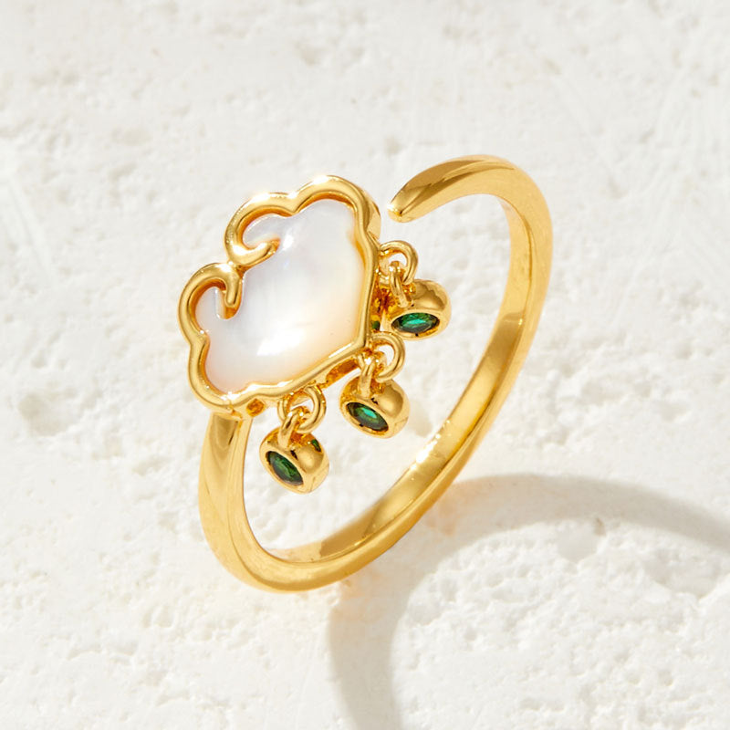 Loyalty Ruyi Shell Ring [TDFR48SY]