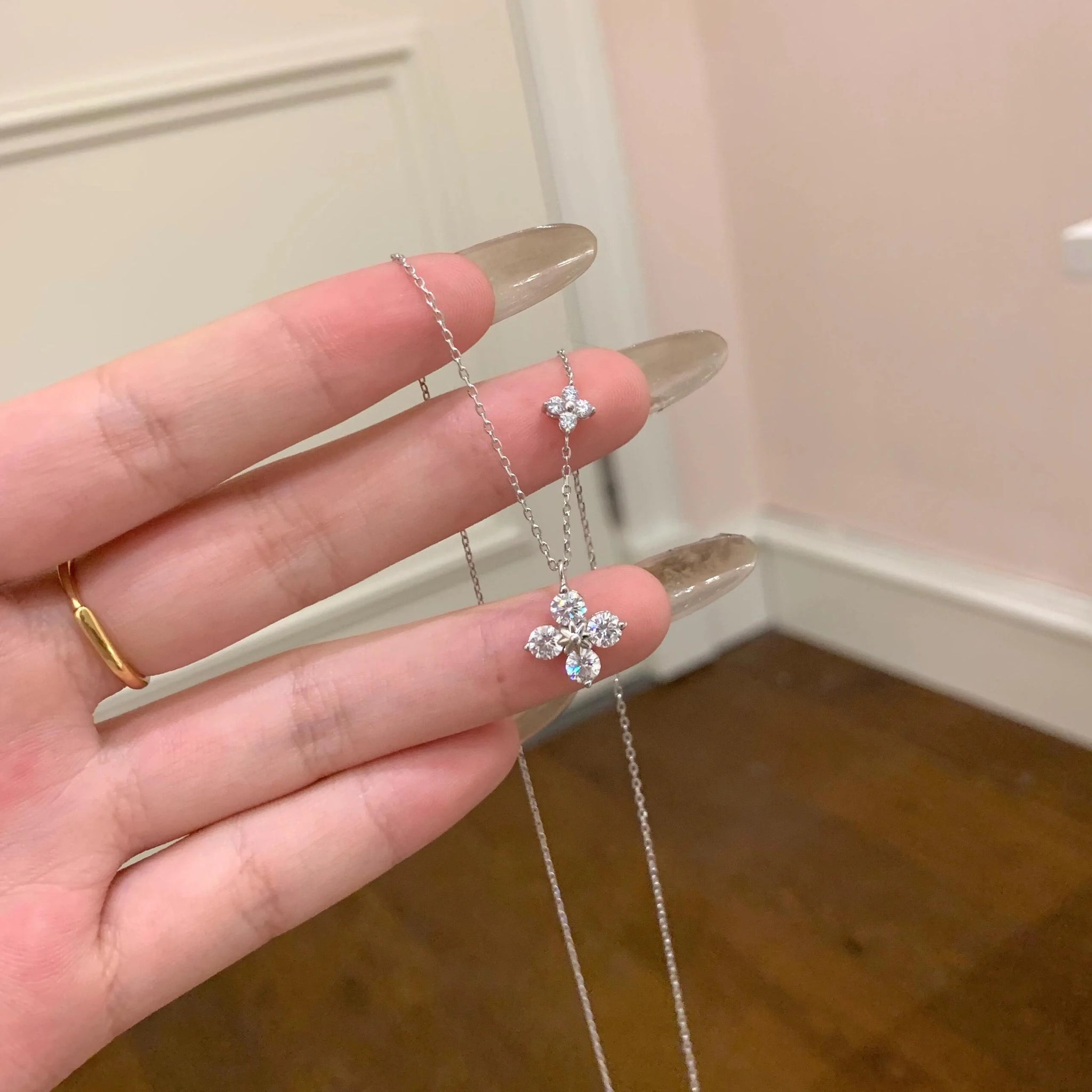 Lucia Clover Petal Necklace