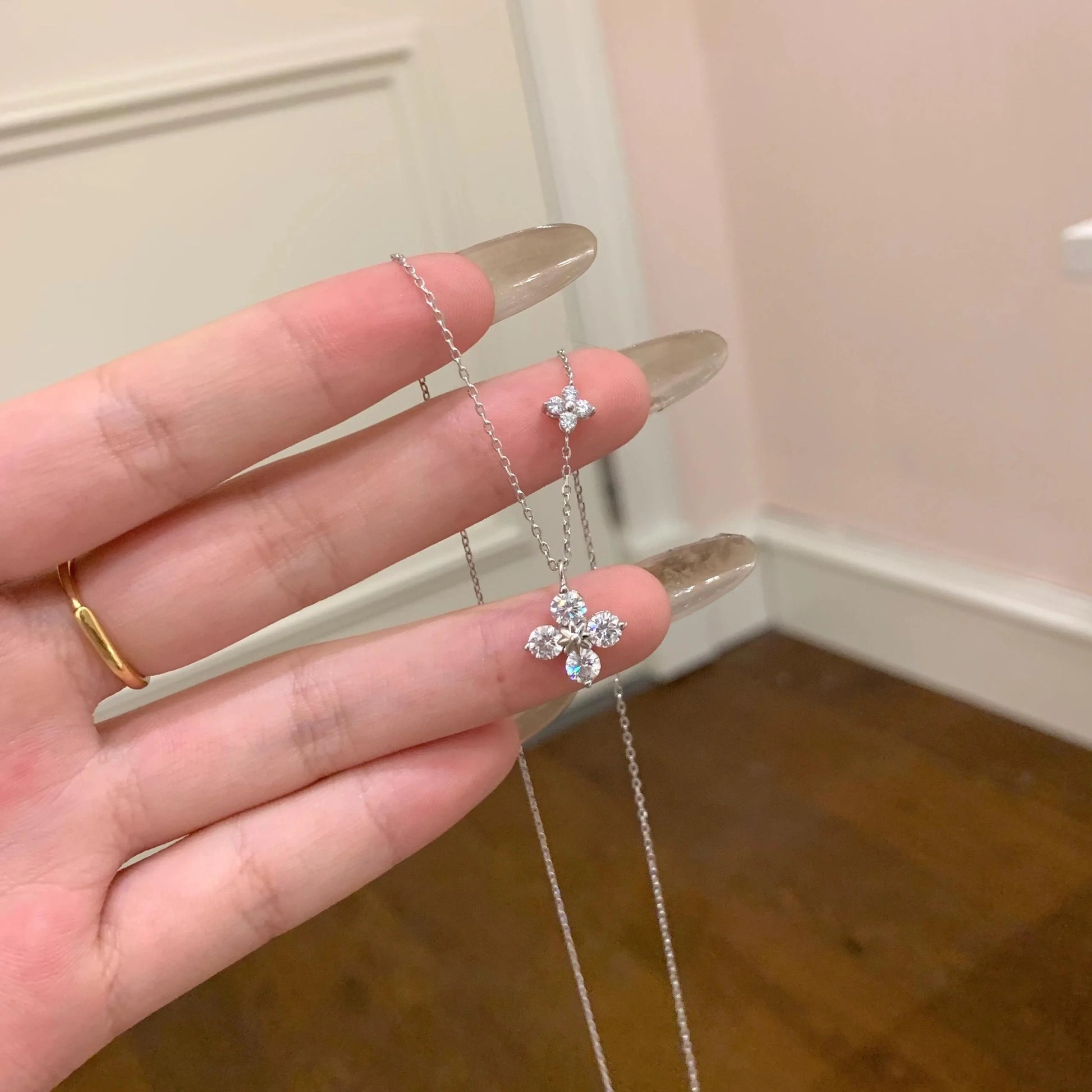 Lucia Clover Petal Necklace