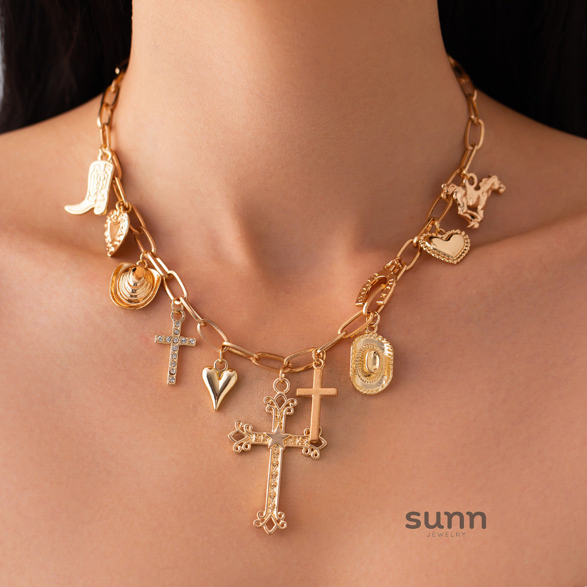 Luciana Layered Pendant Necklace [A8JONGK4]