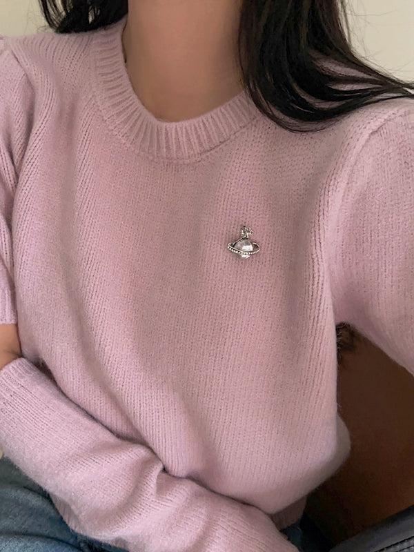 Luciana Sparkling Planet Brooch [D0R7MYZ1]