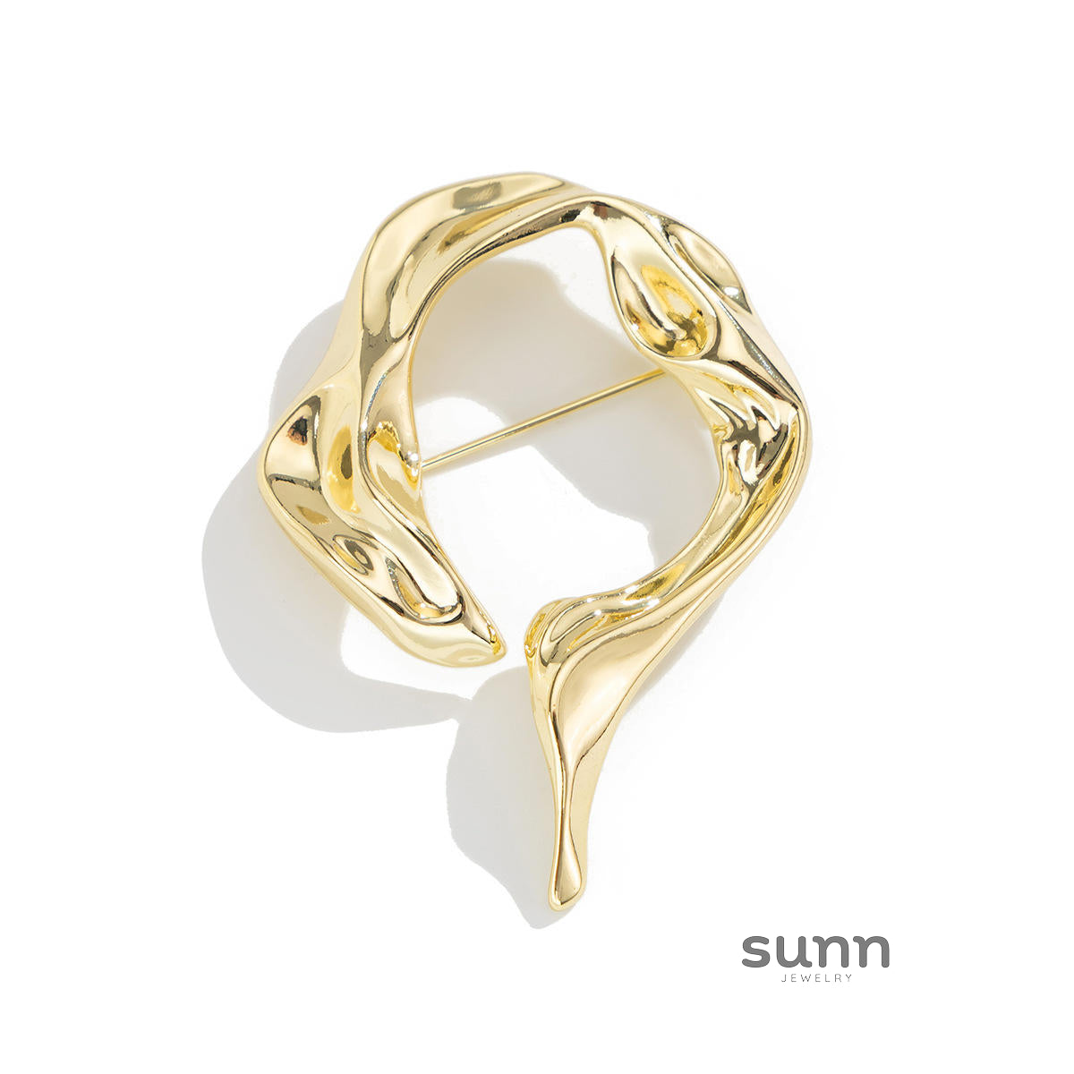 Lucianna Molten Metal Brooch [YS7FAZ50]
