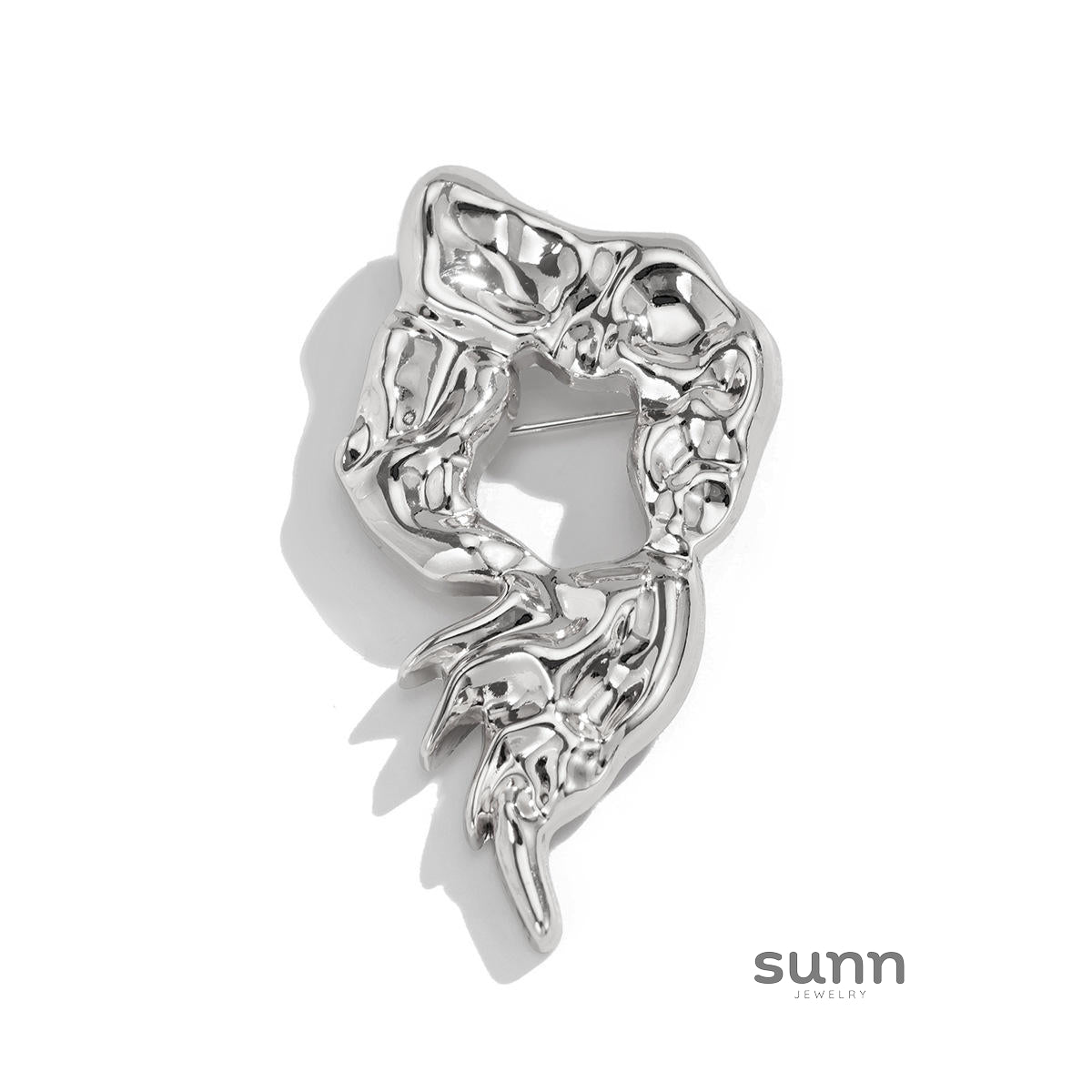 Lucianna Molten Metal Brooch [2P1DXOI9]