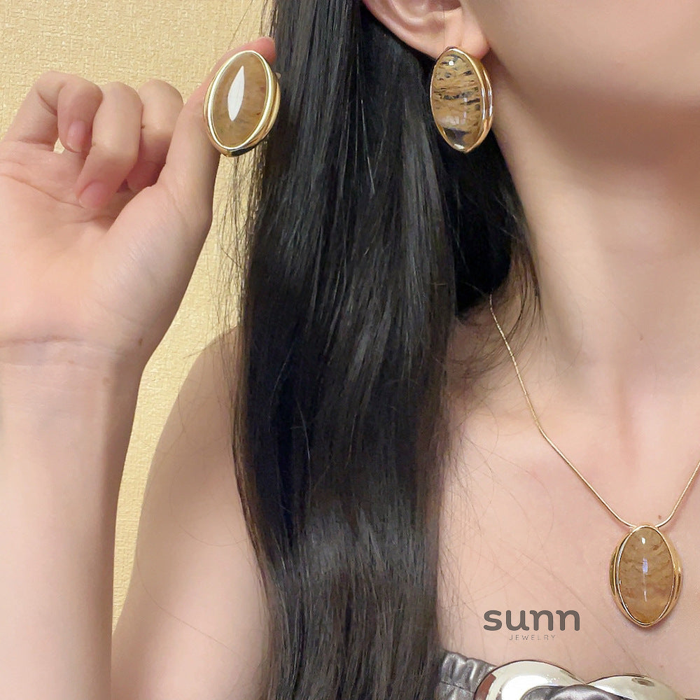 Lucile Oval Crystal Jewelry Set [YJFTSX3X]