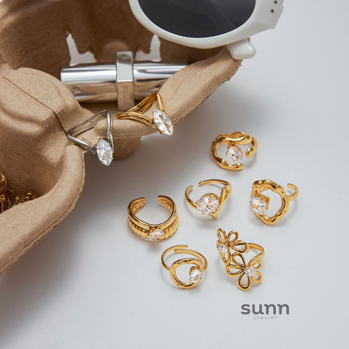 Lucille Elegant Zircon Ring [JFFGVZCU]