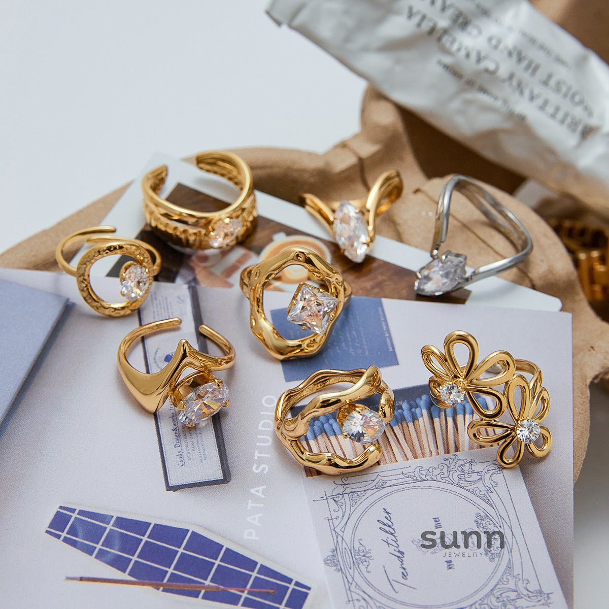 Lucille Elegant Zircon Ring [BFXMU0V1]
