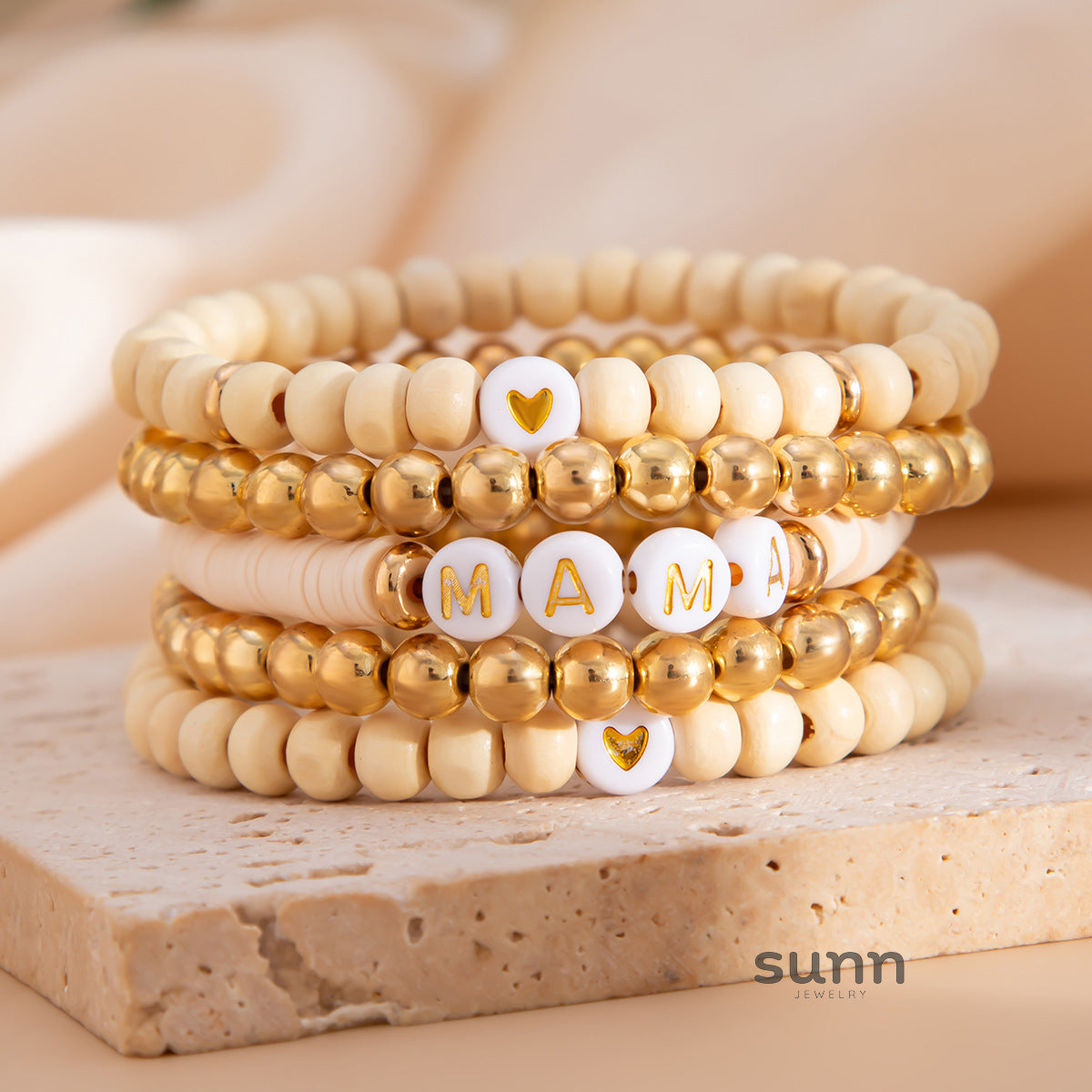 Lujain Bohemian Stacked Bracelets [SPI7PQ0N]