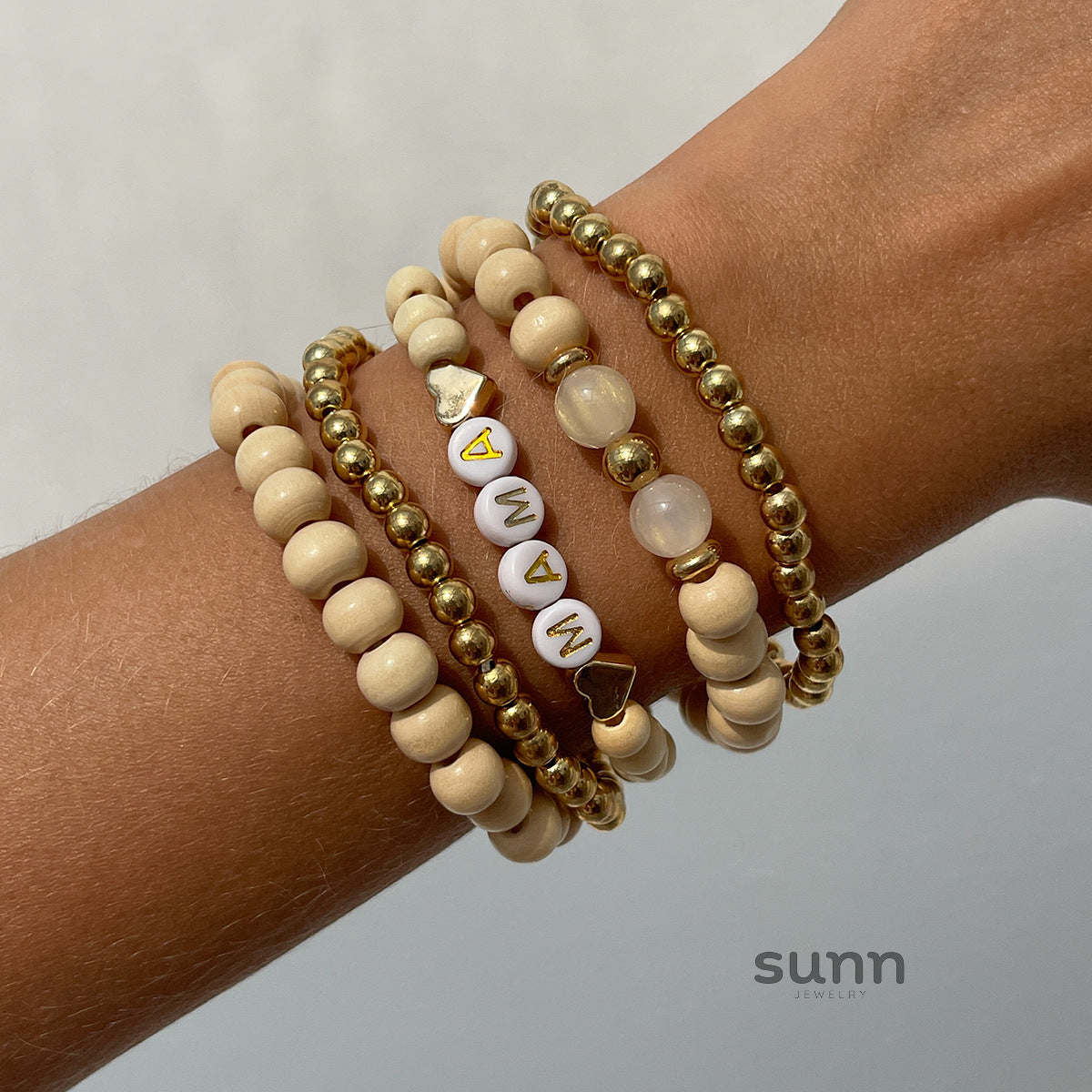 Lujain Bohemian Stacked Bracelets [37VCAJ6Y]
