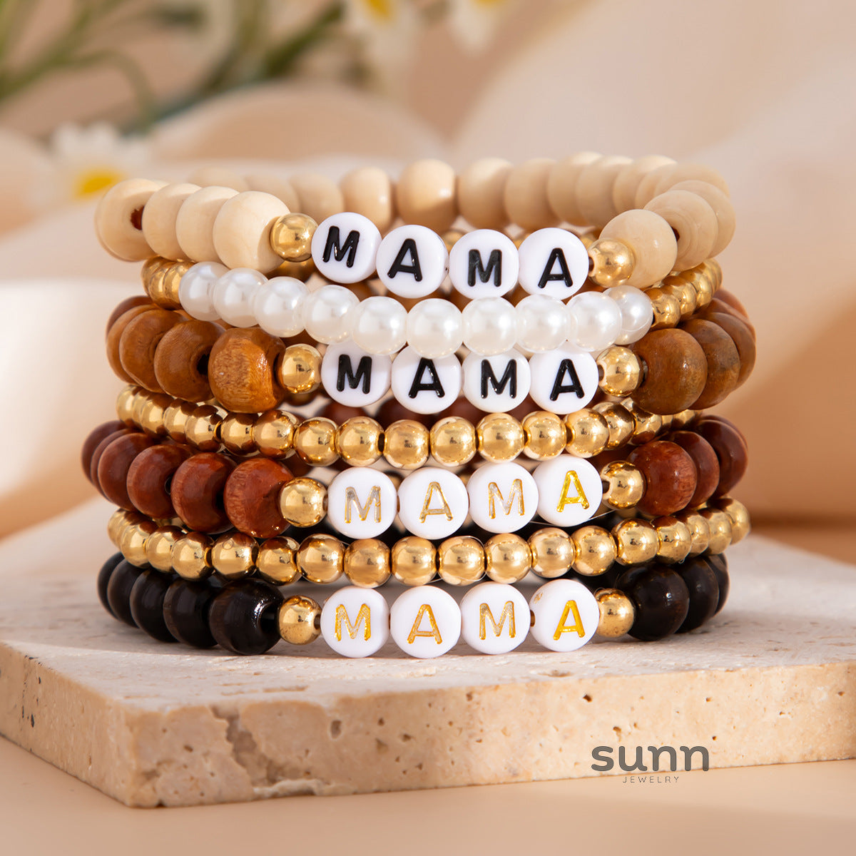 Lujain Bohemian Stacked Bracelets [88D3QLZ2]