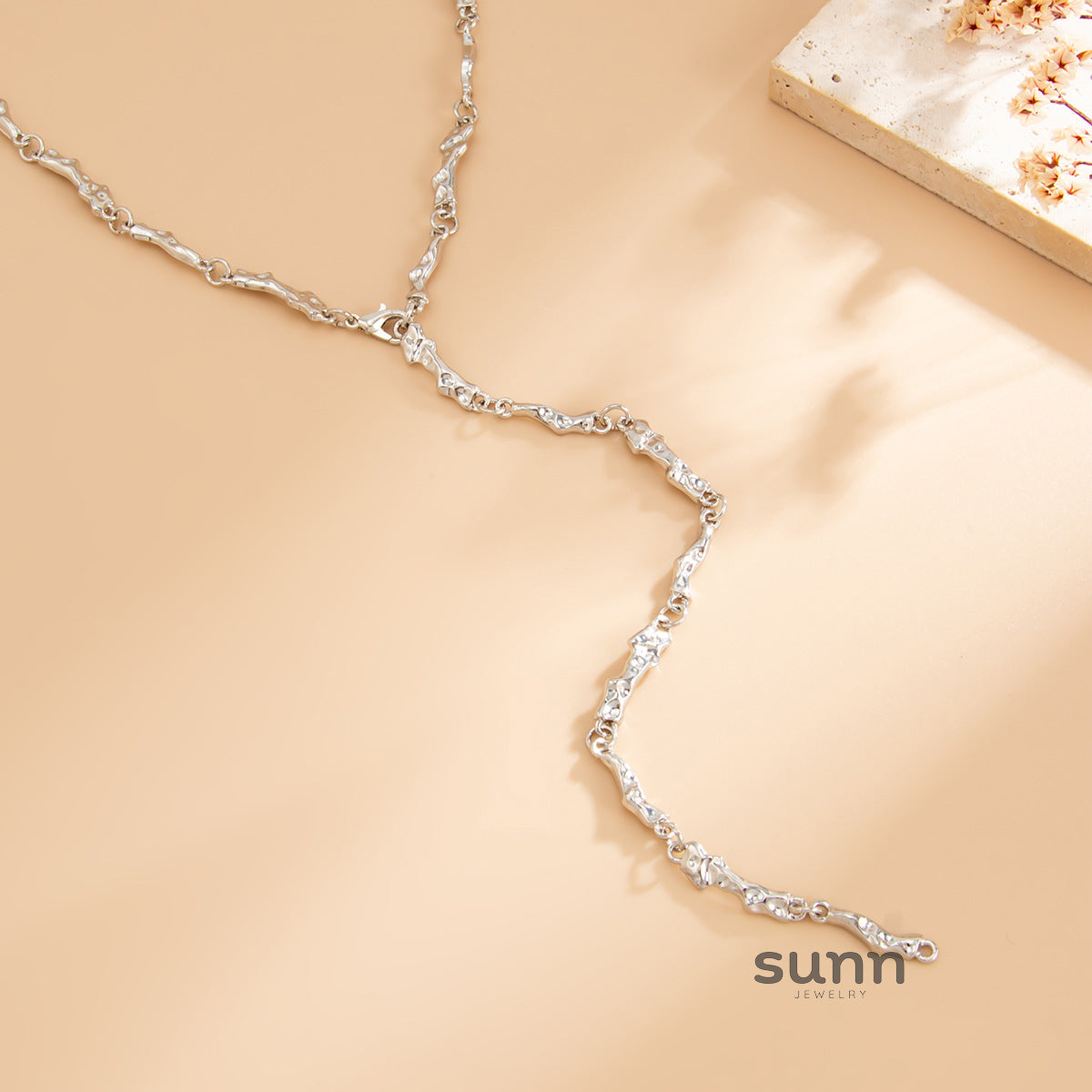 Lunabelle Bow Y-Chain Necklace [WJSP70LC]