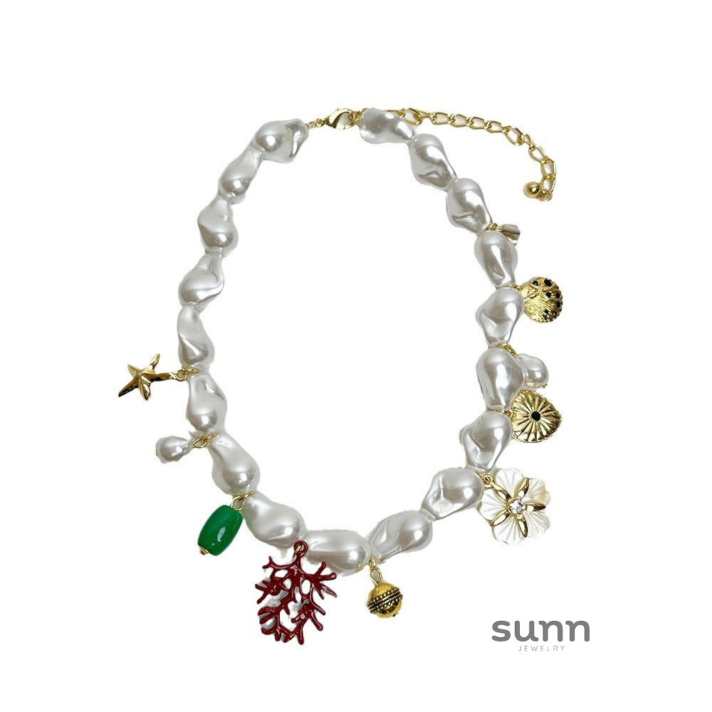 Lundyn Coral Pearl Necklace [73Z3AN9W]