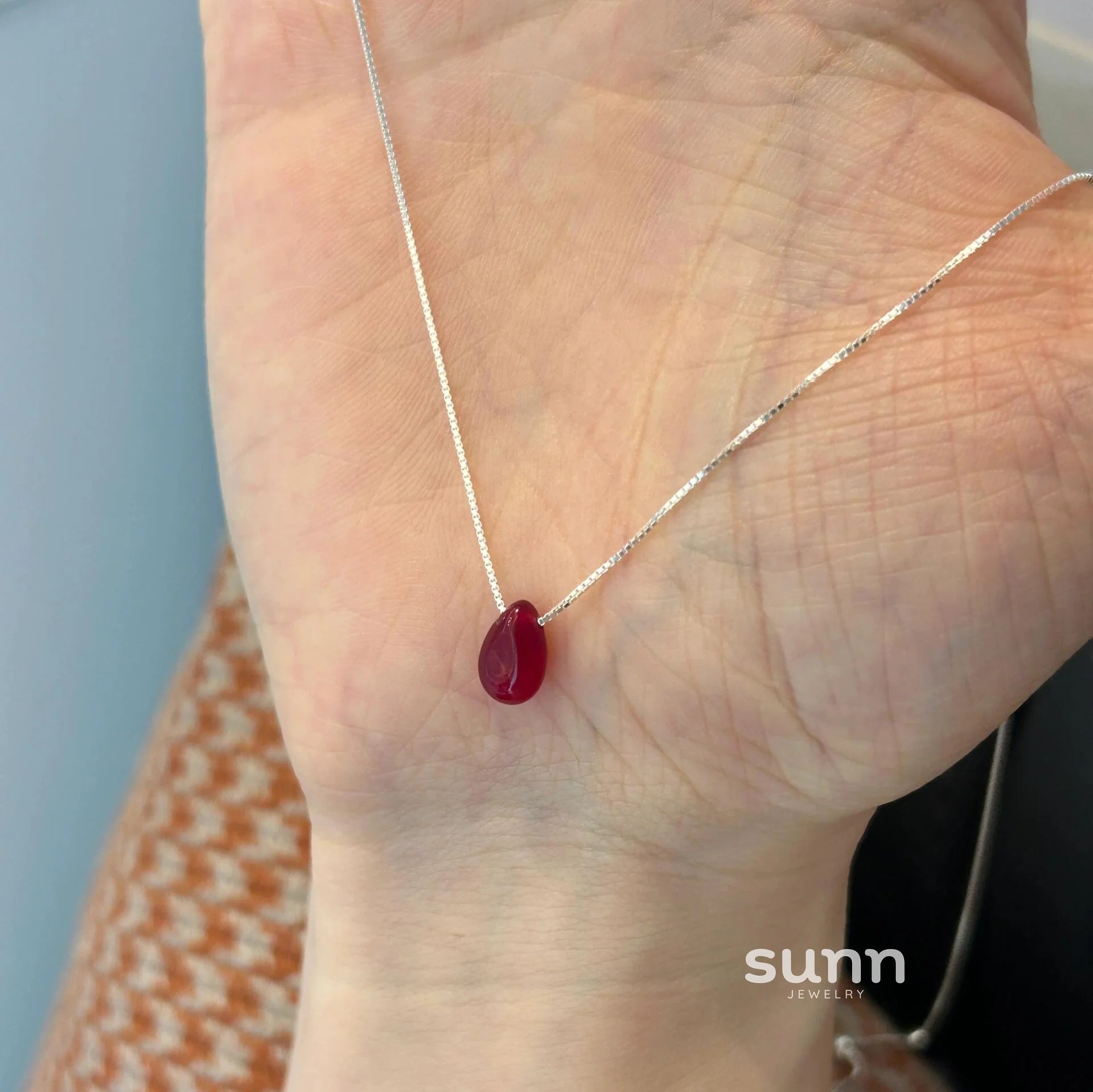 Lundyn Sterling Teardrop Necklace
