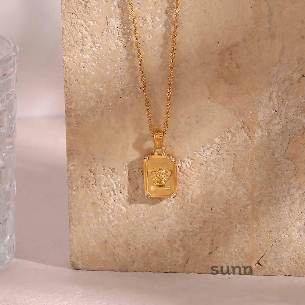 Lupita Angel Zircon Necklace [O1BPBZT6]