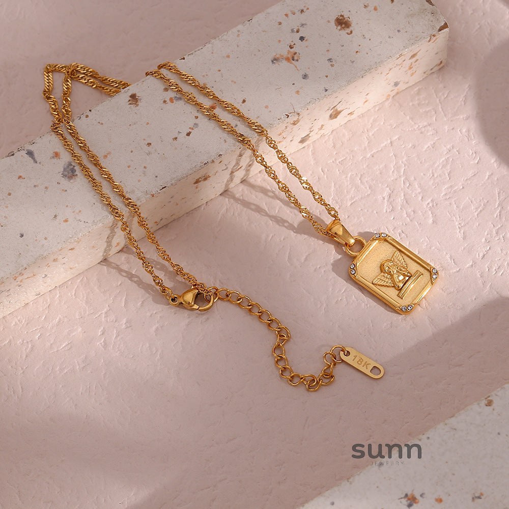 Lupita Angel Zircon Necklace [W8FFWRGG]