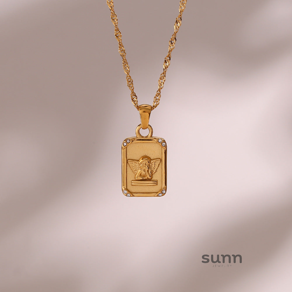 Lupita Angel Zircon Necklace [VRF49I5O]