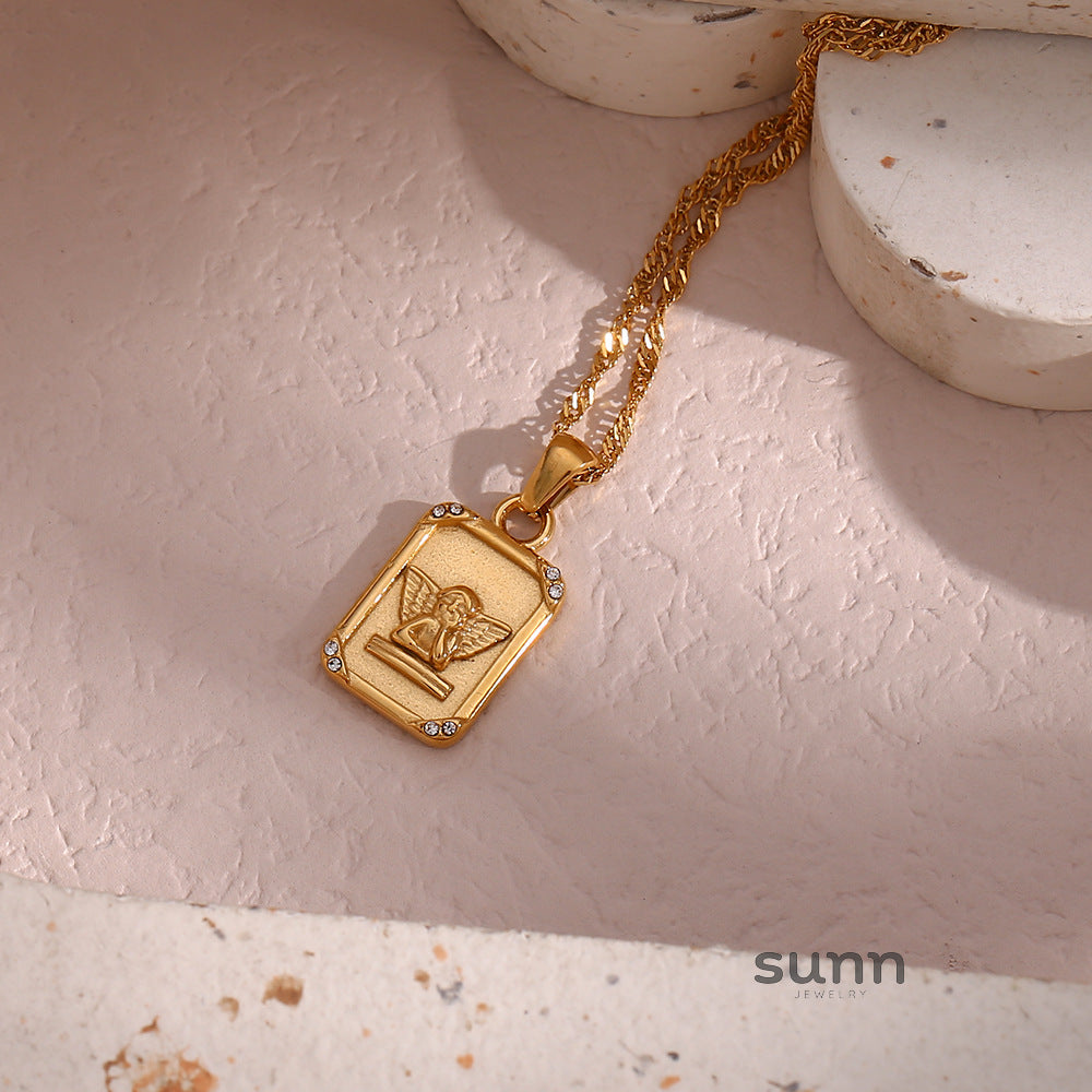 Lupita Angel Zircon Necklace [FFQE6P63]