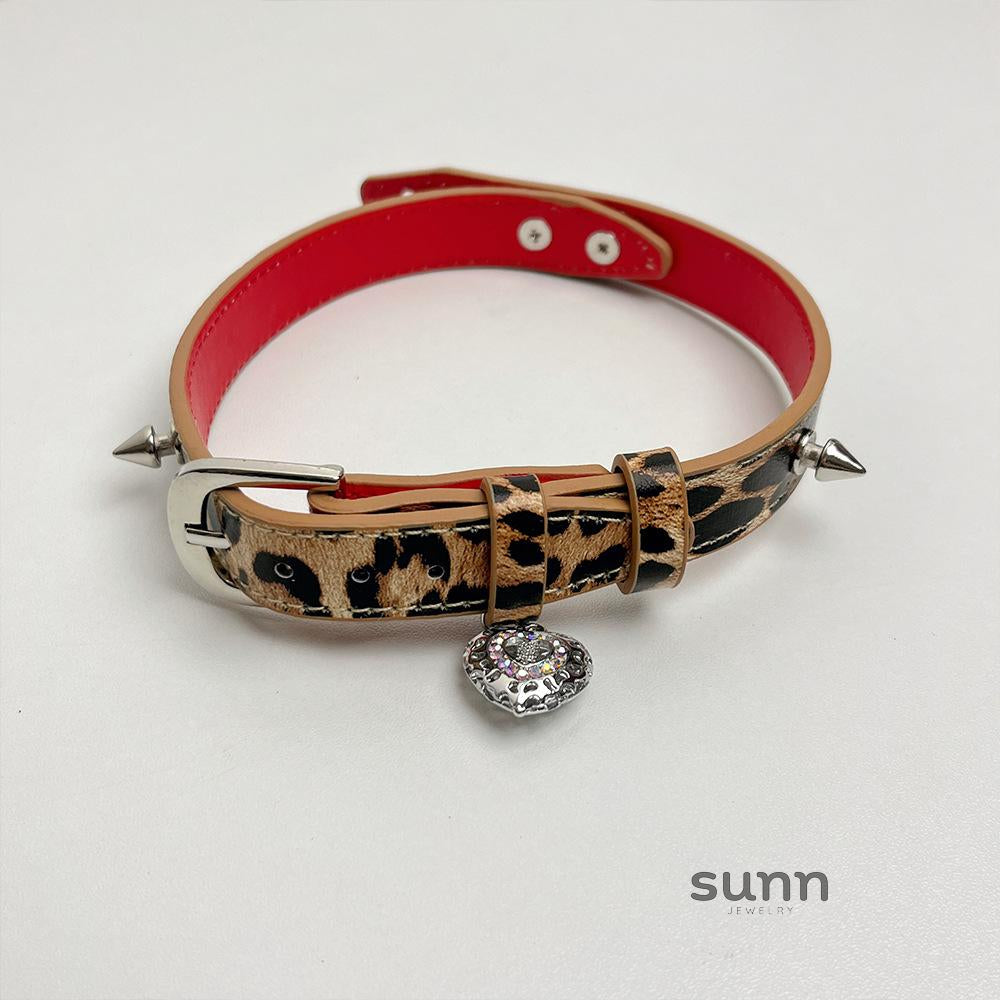 Lux Leopard Heart Choker [Q0RNYJLS]