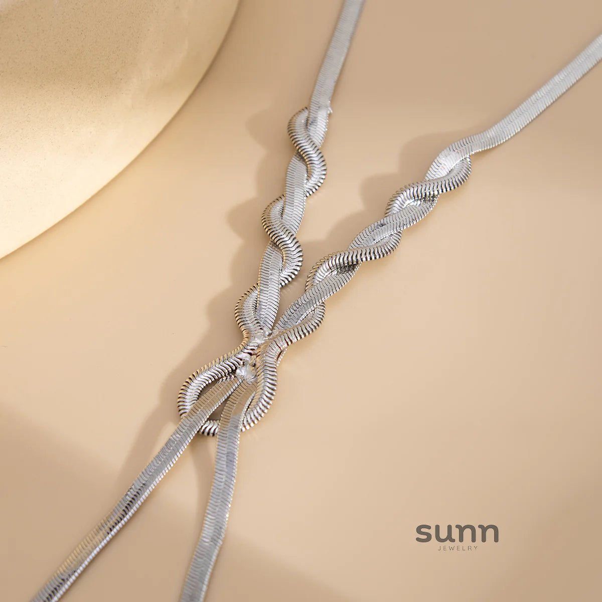 Luzmaria Herringbone Chain Necklace