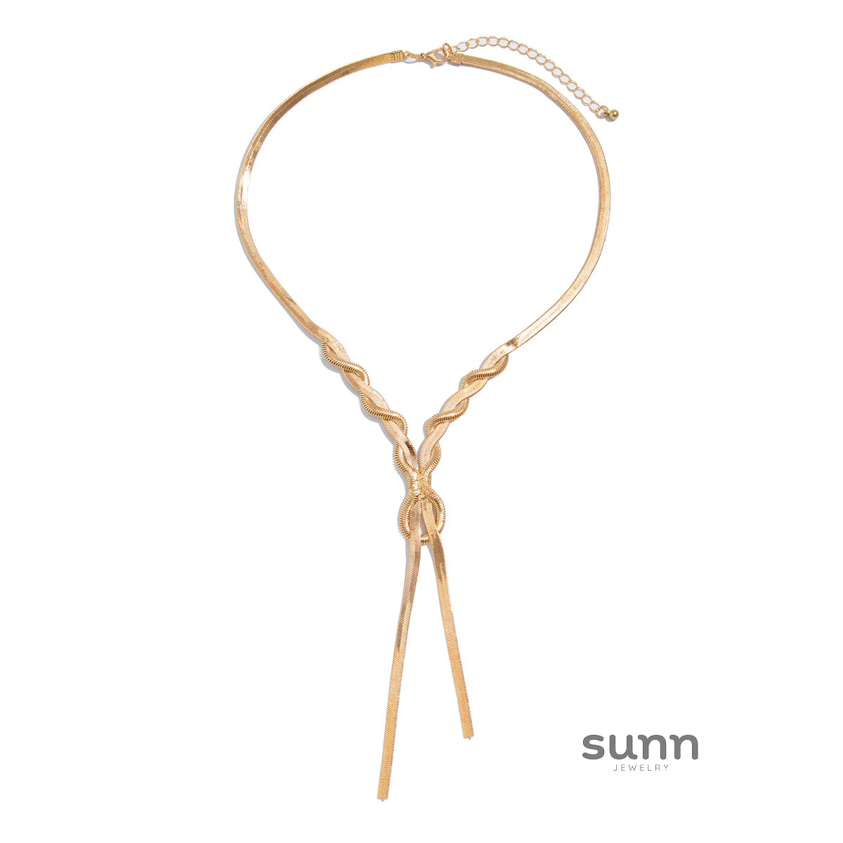 Luzmaria Herringbone Chain Necklace
