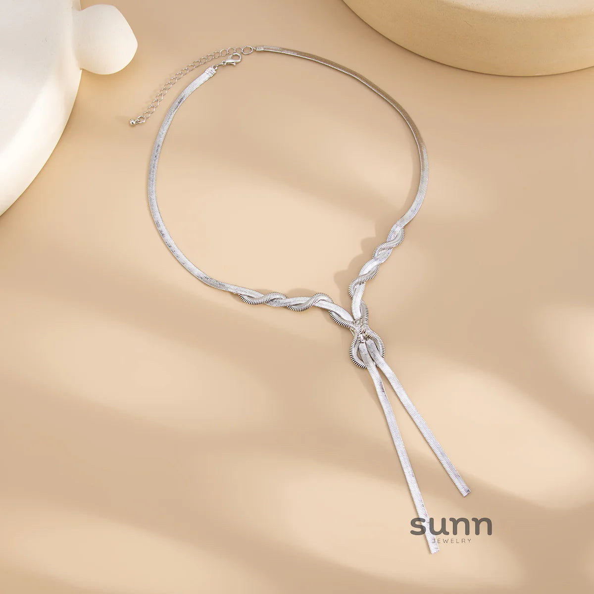 Luzmaria Herringbone Chain Necklace