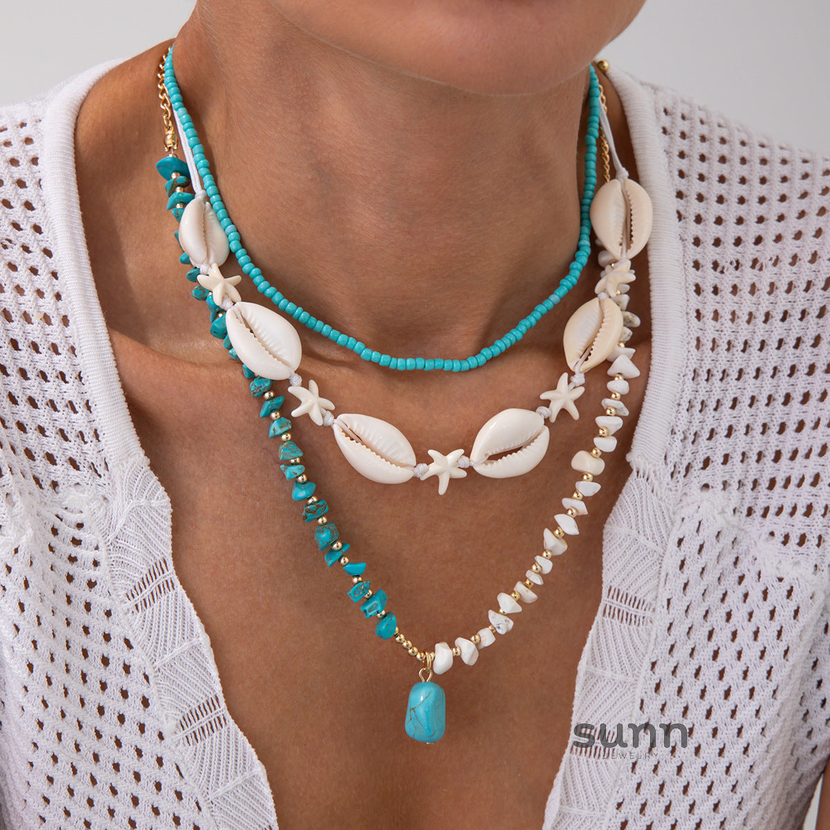 Lyla Coastal Charm Layered Necklace [RQLNMM6Q]