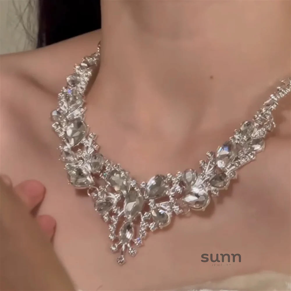 Lyliana Teardrop Zircon Necklace Set
