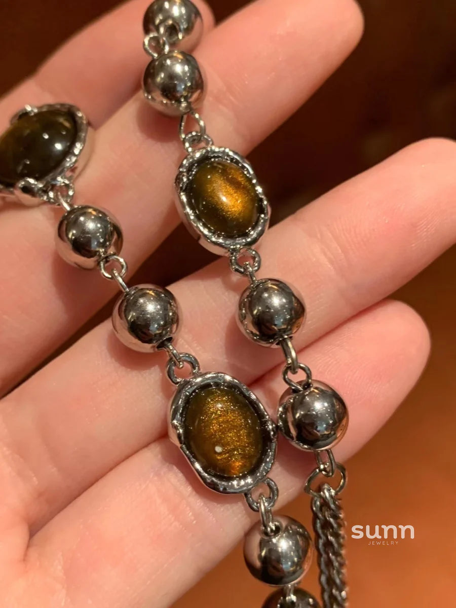 Lyndee Luminous Cat Eye Necklace