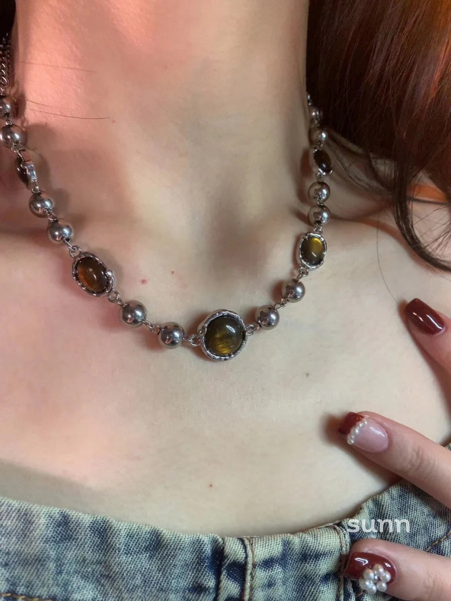 Lyndee Luminous Cat Eye Necklace
