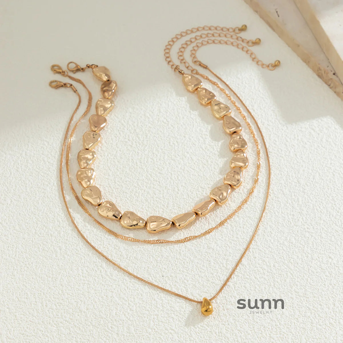 Lyndon Layered Chain Necklace Set