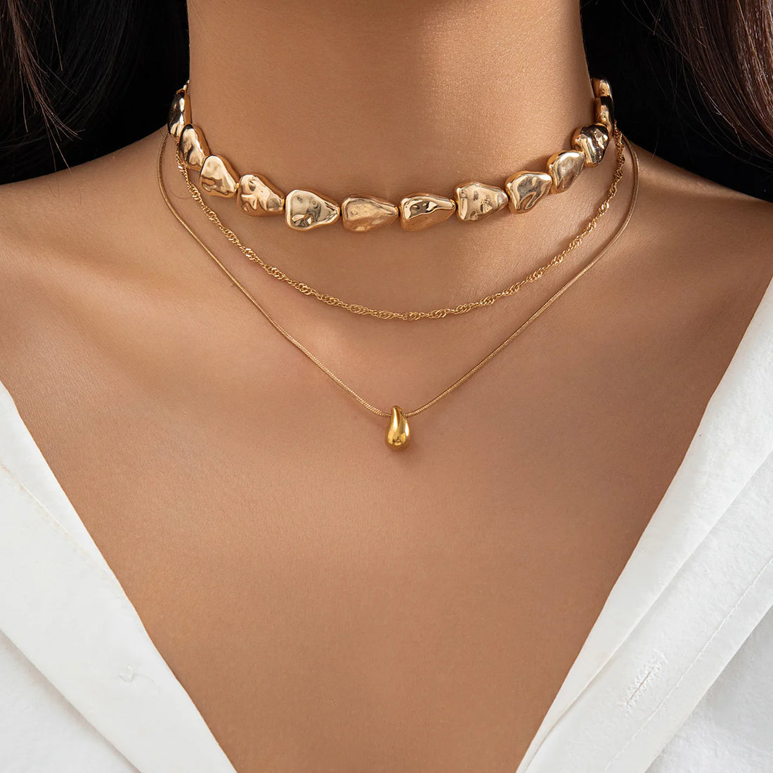 Lyndon Layered Chain Necklace Set
