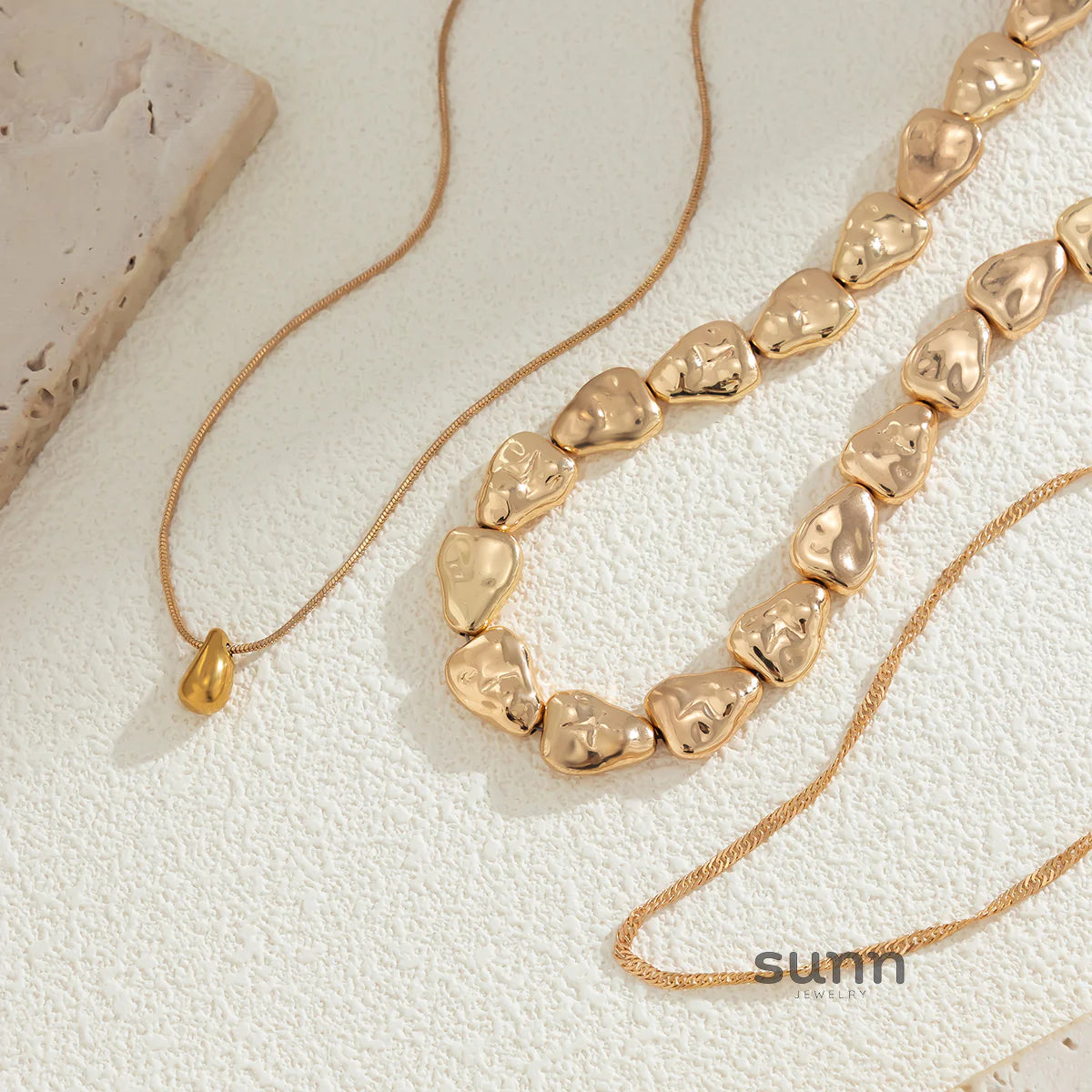 Lyndon Layered Chain Necklace Set