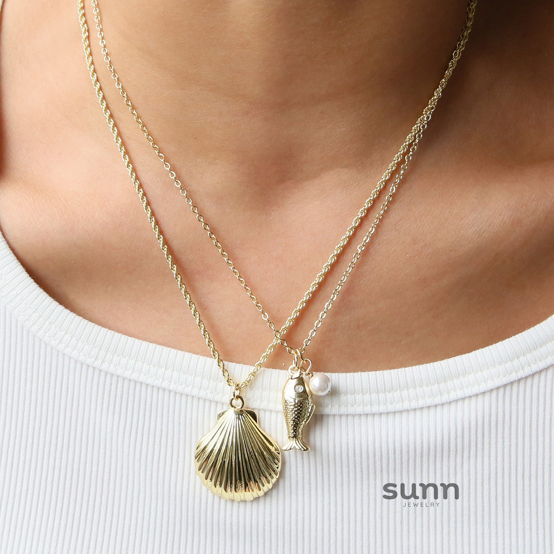 Lynley Ocean Charm Necklace [CSVWCN6D]