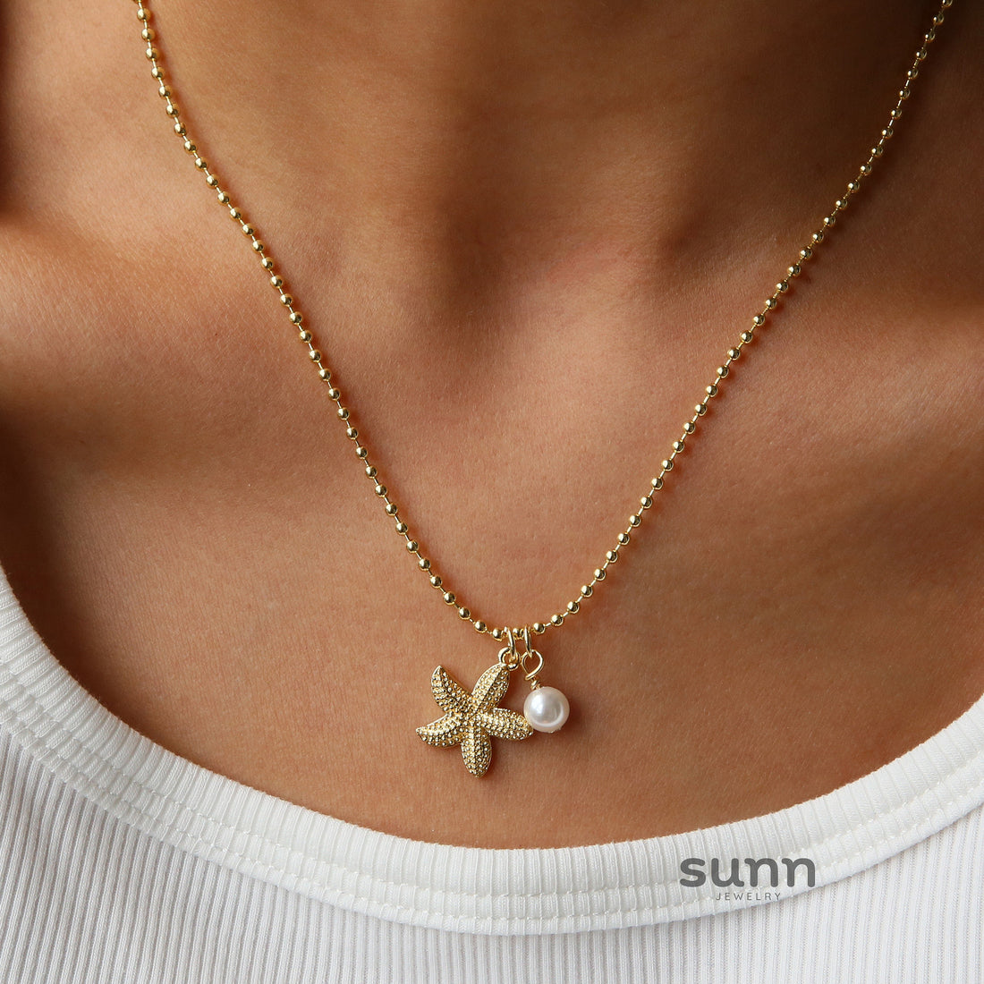 Lynley Ocean Charm Necklace [PV8APJS9]