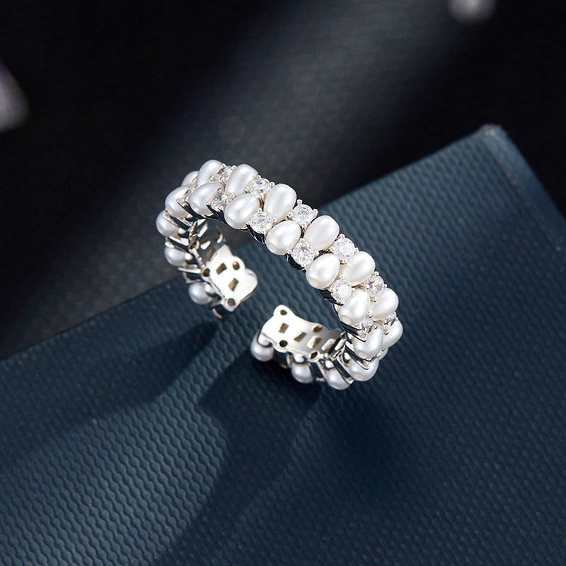 Lynley Sparkling Pearl Ring [FJYM7Q10]