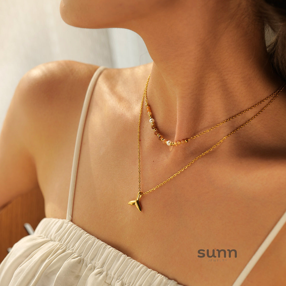 Lynn Layered Starfish Necklace [QM5AJU16]