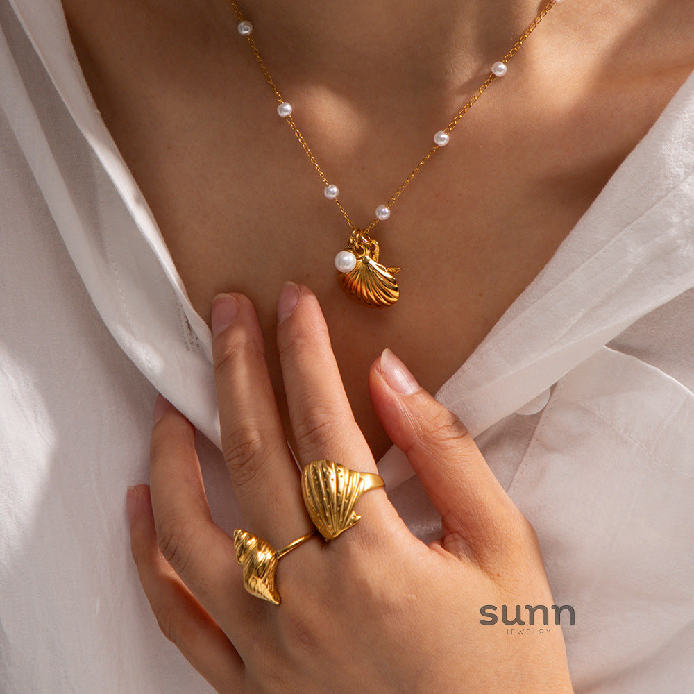 Lynn Layered Starfish Necklace [HYNXZ8B3]