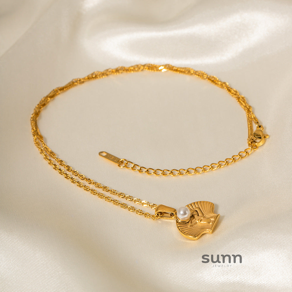 Lynn Layered Starfish Necklace [29F0KZIO]